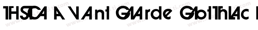 ITC Avant Garde Gothic Bold字体转换